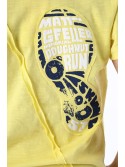 Jungen-T-Shirt mit gelbem Aufdruck NDZ47008 – Online-Shop – Boutique